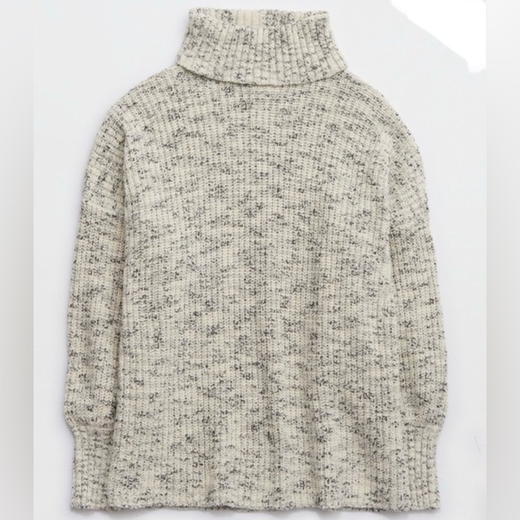 Aerie Offline Chillside Knit Slouchy Oversized Pullover Turtleneck Sweater XL - Picture 2 of 15